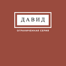 Свитшот хлопковый мужской Имя Давид: ограниченная серия, цвет: кирпичный — фото 2