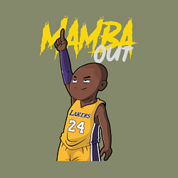 Свитшот хлопковый мужской Mamba out, цвет: авокадо — фото 2