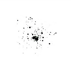 Свитшот хлопковый мужской Клякса брызги зелёные, цвет: белый — фото 2