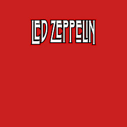Свитшот хлопковый мужской Led Zeppelin логотип, цвет: красный — фото 2