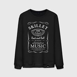 Свитшот хлопковый мужской Skillet в стиле, цвет: черный