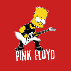 Свитшот хлопковый мужской Pink Floyd Барт Симпсон рокер, цвет: красный — фото 2