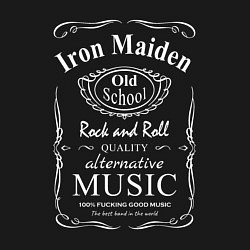 Свитшот хлопковый мужской Iron Maiden в стиле Jack Daniels, цвет: черный — фото 2