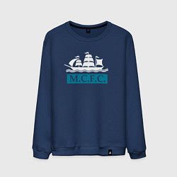 Свитшот хлопковый мужской Манчестер Сити корабль, цвет: тёмно-синий