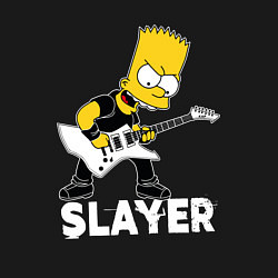 Свитшот хлопковый мужской Slayer Барт Симпсон рокер, цвет: черный — фото 2