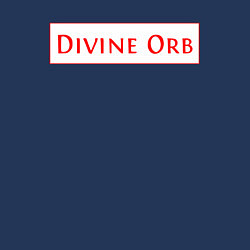 Свитшот хлопковый мужской Divine Orb дроп в Path of Exile, цвет: тёмно-синий — фото 2