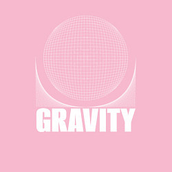 Свитшот хлопковый мужской Gravity надпись и шар, цвет: светло-розовый — фото 2