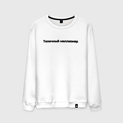 Мужской свитшот Типичный миллионер