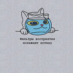 Свитшот хлопковый мужской Фильтр восприятия, цвет: меланж — фото 2