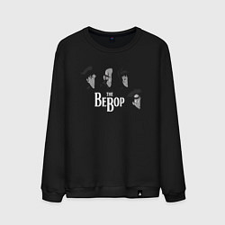 Свитшот хлопковый мужской The Bebop, цвет: черный