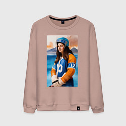 Мужской свитшот Мона Лиза - крайний нападающий