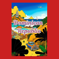 Свитшот хлопковый мужской Доминиканская Республика, цвет: красный — фото 2