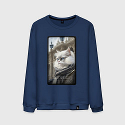 Мужской свитшот Санкт-Петербург котик