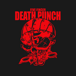 Свитшот хлопковый мужской Five Finger Death Punch череп, цвет: черный — фото 2