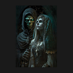 Свитшот хлопковый мужской Кукла колдуна - нейросеть, цвет: черный — фото 2