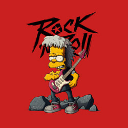 Свитшот хлопковый мужской Simpsons Rock, цвет: красный — фото 2