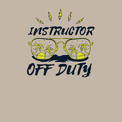 Свитшот хлопковый мужской Instructor off duty, цвет: миндальный — фото 2