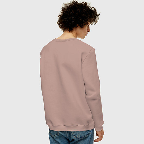 Мужской свитшот Pantone Best Color / Пыльно-розовый – фото 4