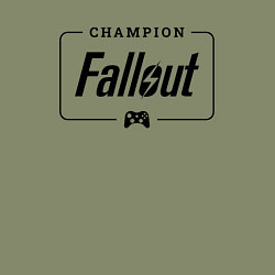 Свитшот хлопковый мужской Fallout gaming champion: рамка с лого и джойстиком, цвет: авокадо — фото 2