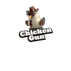 Свитшот хлопковый мужской Chicken Gun illustration, цвет: белый — фото 2