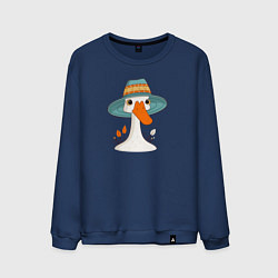 Мужской свитшот Гусь в шляпе