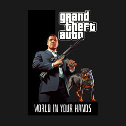 Свитшот хлопковый мужской GTA Майкл де Санта, цвет: черный — фото 2