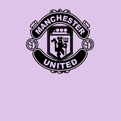 Свитшот хлопковый мужской Manchester United black, цвет: лаванда — фото 2