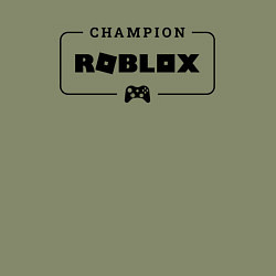 Свитшот хлопковый мужской Roblox gaming champion: рамка с лого и джойстиком, цвет: авокадо — фото 2
