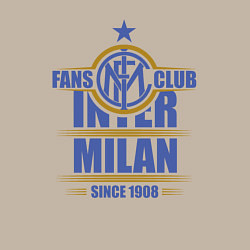 Свитшот хлопковый мужской Inter Milan fans club, цвет: миндальный — фото 2