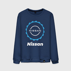 Свитшот хлопковый мужской Nissan в стиле Top Gear, цвет: тёмно-синий