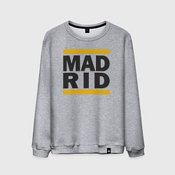 Свитшот хлопковый мужской Run Real Madrid, цвет: меланж