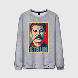 Свитшот хлопковый мужской Stalin USSR, цвет: меланж
