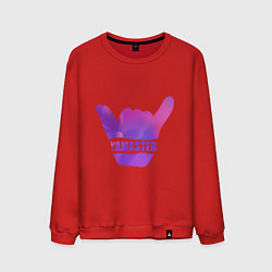 Свитшот хлопковый мужской Yamaster Gradient, цвет: красный