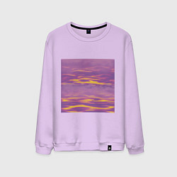 Свитшот хлопковый мужской Сиреневое море, цвет: лаванда