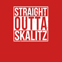 Свитшот хлопковый мужской Straight outta Skalitz, цвет: красный — фото 2