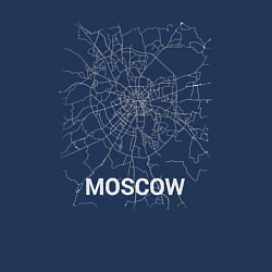 Свитшот хлопковый мужской Moscow map, цвет: тёмно-синий — фото 2