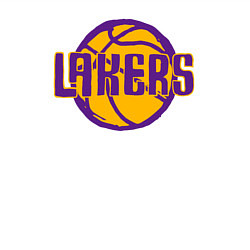Свитшот хлопковый мужской Lakers ball, цвет: белый — фото 2