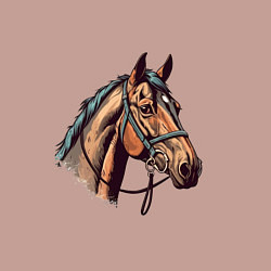 Свитшот хлопковый мужской Коняка скакуняка, цвет: пыльно-розовый — фото 2