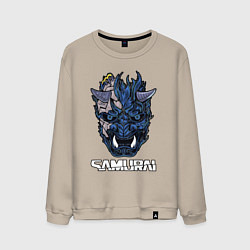 Свитшот хлопковый мужской Samurai gang, цвет: миндальный