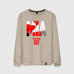 Свитшот хлопковый мужской Miami buckets, цвет: миндальный