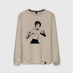 Мужской свитшот Брюс Ли в крови