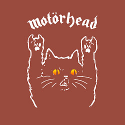 Свитшот хлопковый мужской Motorhead rock cat, цвет: кирпичный — фото 2