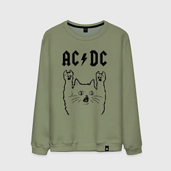 Мужской свитшот AC DC - rock cat