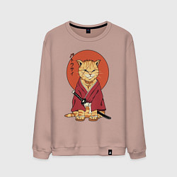 Мужской свитшот Samurai kimono cat