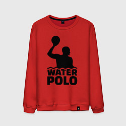 Свитшот хлопковый мужской Водное поло, цвет: красный
