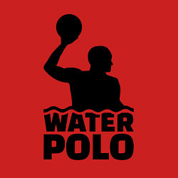 Свитшот хлопковый мужской Водное поло, цвет: красный — фото 2