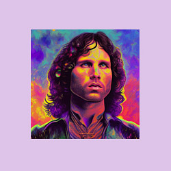 Свитшот хлопковый мужской Jim Morrison Strange colors Art, цвет: лаванда — фото 2