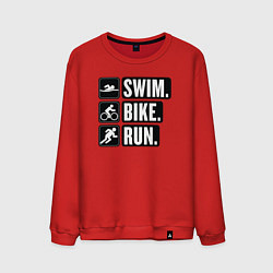 Мужской свитшот Swim bike run