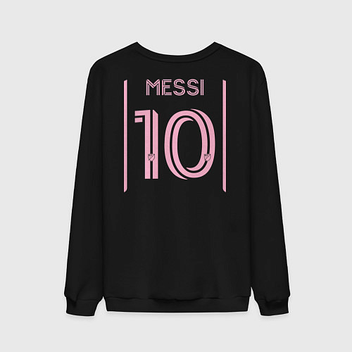 Мужской свитшот Лионель Месси ФК Интер Майами форма гостевая / Черный – фото 2