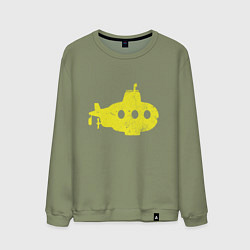 Свитшот хлопковый мужской Желтая подводная лодка, цвет: авокадо